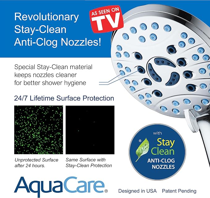 AquaCare High Pressure 8-mode Handheld Shower Head - Image 3