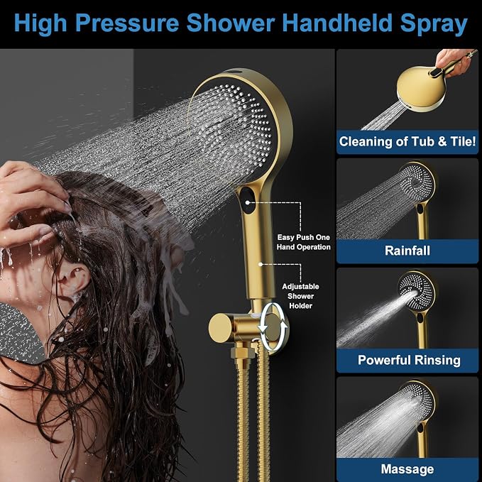 Shower System Brass Thermostatic Shower Faucet Set - Image 3