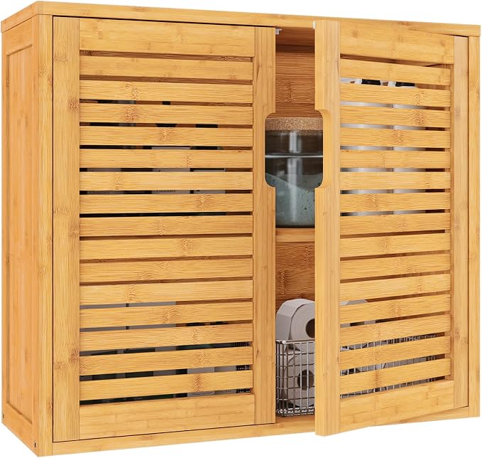 VIAGDO Wall Cabinet Bathroom Storage Cabinet Wall Mounted - Image 8