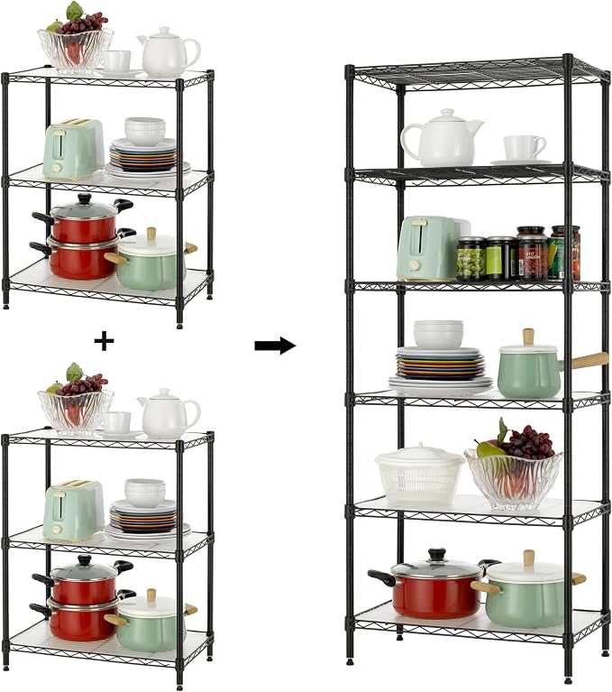 Finnhomy 6-Tier Wire Shelving Unit - Image 4