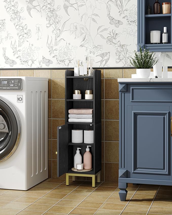 Bathroom Storage Cabinet, Small Corner Floor Cabinet - Image 4