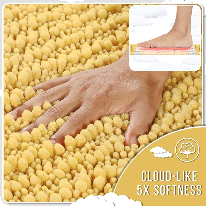 Yimobra Bathroom Rugs Non Slip Washable - Image 4