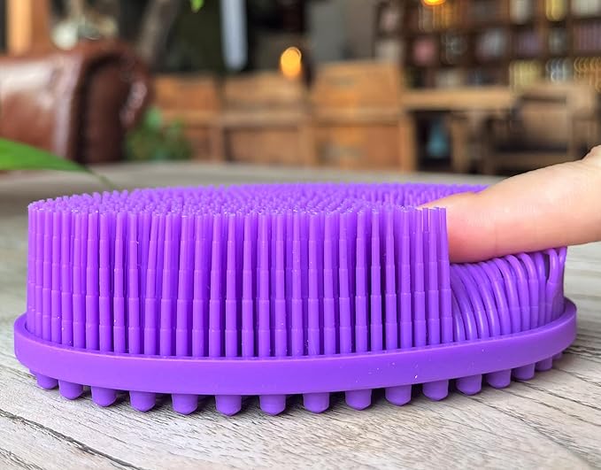 Premium Sensory Brush for Kids or Autism, Soft Silicone Body Scrubber, 2 in 1 by PENEPICO-SIMPLELIFE