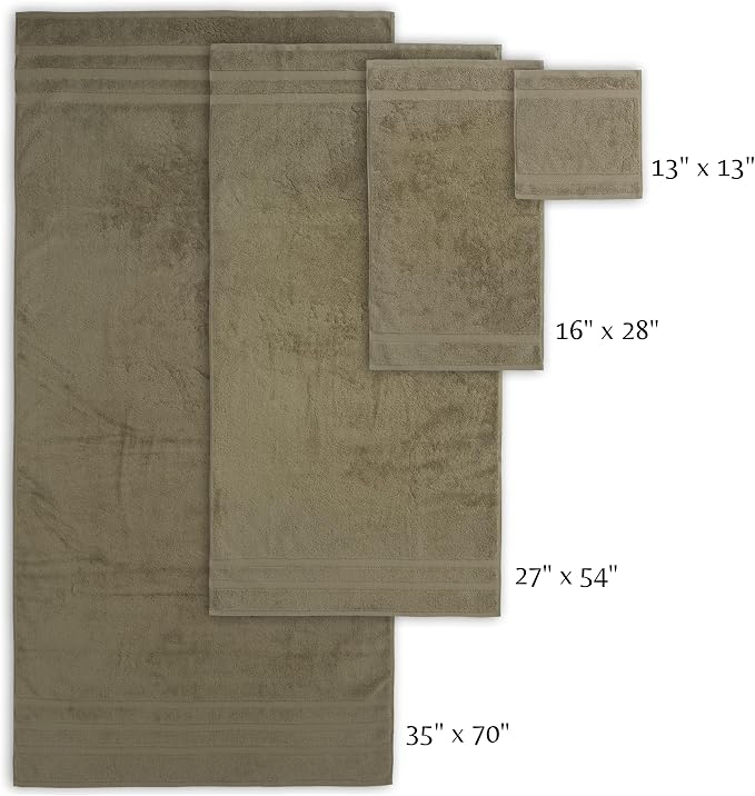 SOFE H&L | Olea Luxury Turkish Cotton Bath Towel Set of 1 : 1 Jumbo Bath Towel - Image 3