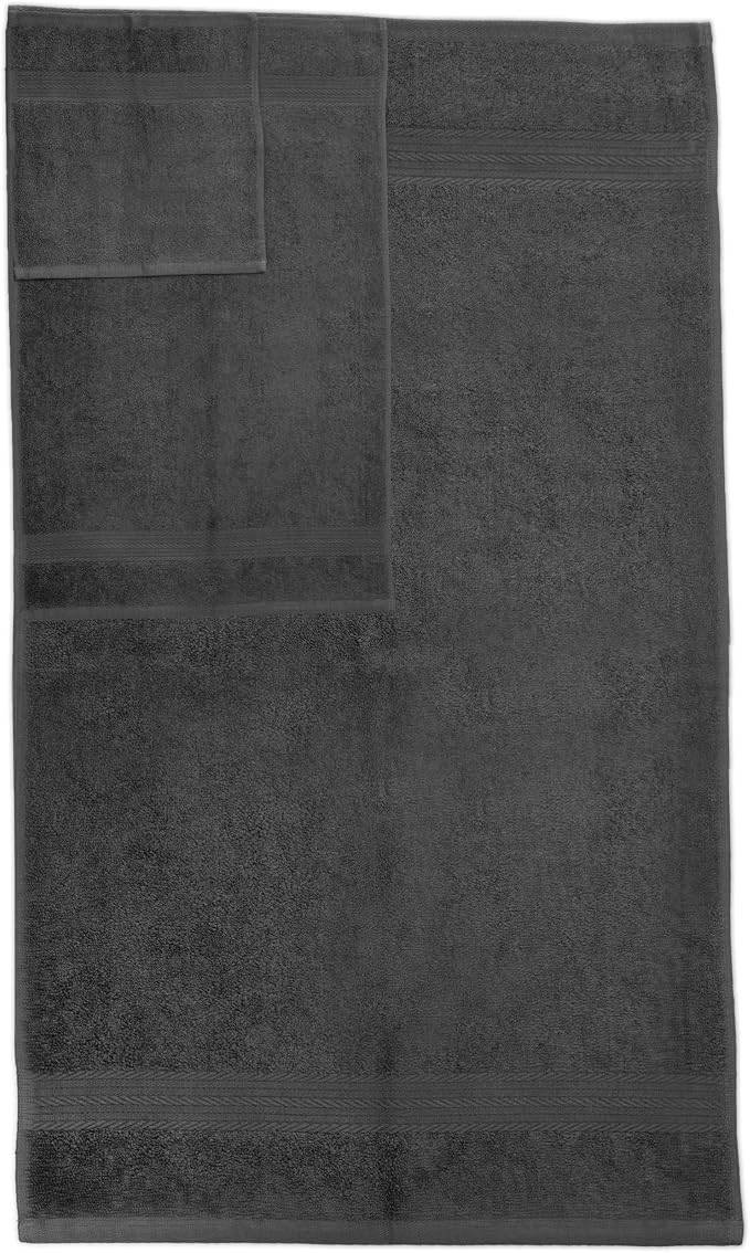 Ample Decor Bathroom Towel Set of 18-4 Hand Towel, 4 Bath Towel, 10 Wash Cloths - Image 4