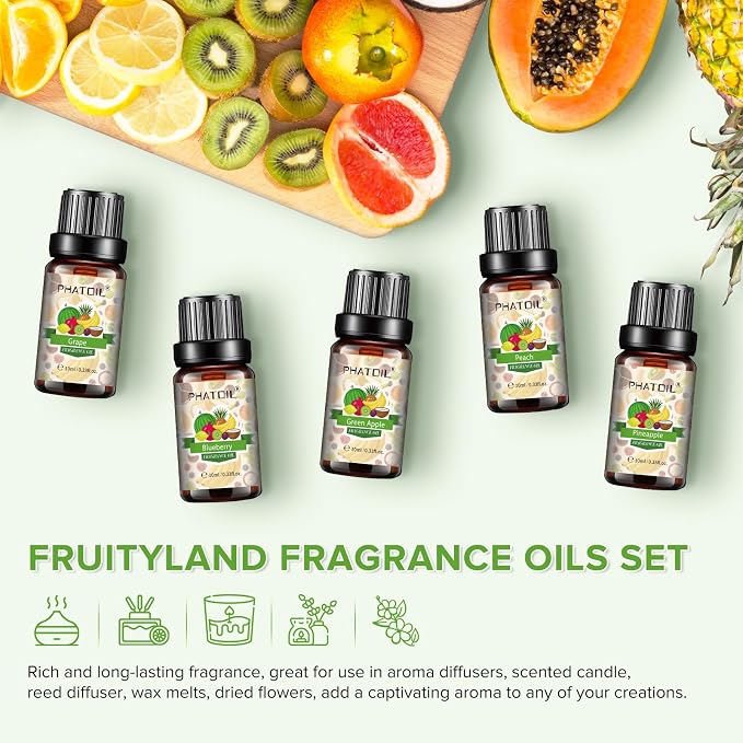 PHATOIL Coconut & Vanilla Fragrance Oils Set, - Image 7
