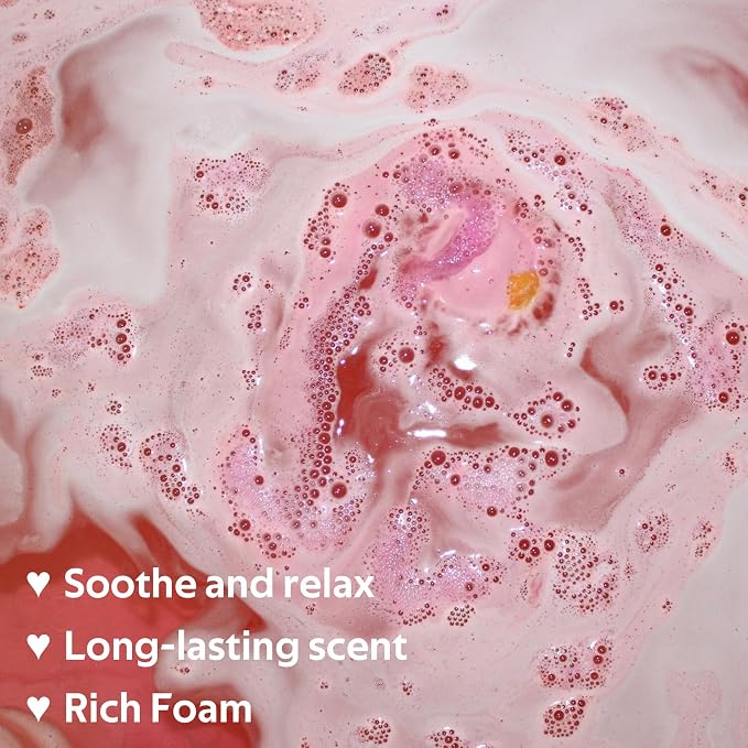 18PCS Bubble Bath Bombs Gift Set, Natural Handmade Bathbombs, Moisturizing - Image 4