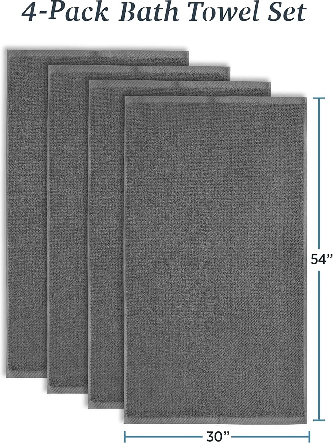 Welhome Franklin 100% Cotton Popcorn Textured Towel Set - Image 4
