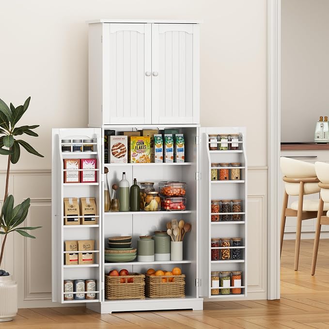 Yusong 64'' Kitchen Storage Cabinet, Tall Pantry Storage Cabinet - Image 9