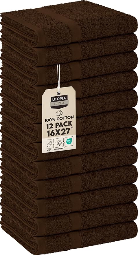 Utopia Towels, Salon Towel, Not Bleach Proof, 16 by 27 Inches, Highly Absorbent by UTOPIATOWELS