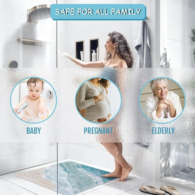 Beach Square Anti Slip Shower Mats - Image 7