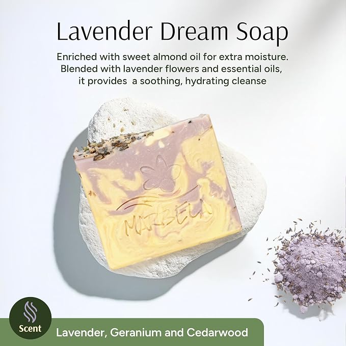Marbela Cosmetics Lavender Dream Handmade Soap Bar - Image 2