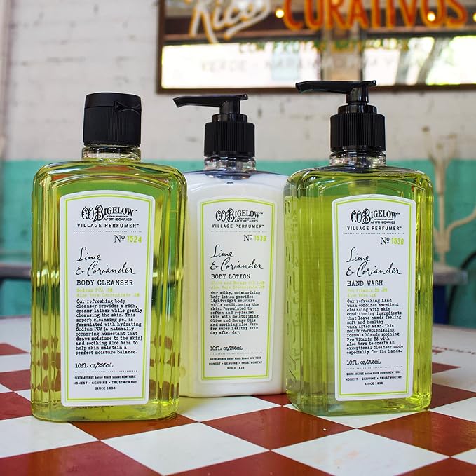 C.O. Bigelow Lime Coriander Body Wash, Village Perfumer Moisturizing Body Wash - Image 8