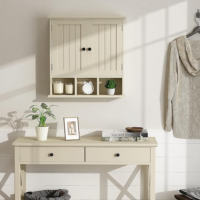 ChooChoo Bathroom Cabinet Wall Mounted 2-Door - Image 4