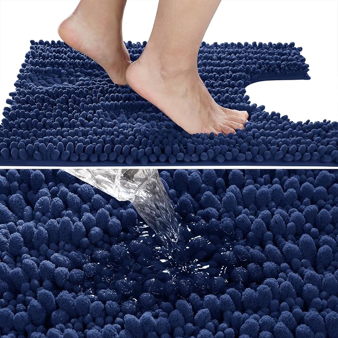 Yimobra Toilet Rug U Shaped Washable 24x24 Inch - Image 3