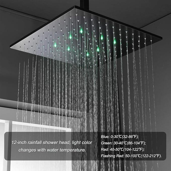 Thermostatic Shower System Oil Rubbed Bronze Tub Shower Faucet Set - Image 5