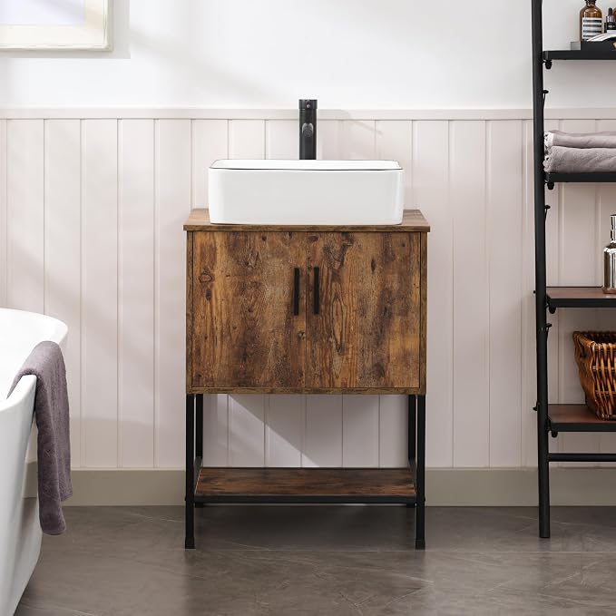 UEV Rustic Brown 24" Bathroom Vanity by YourHomeExcellentVendor