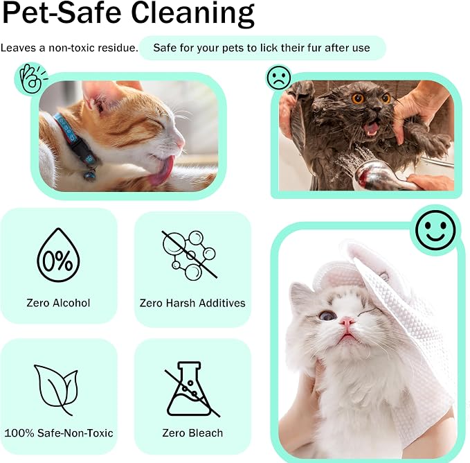Dog Wipes Cleaning Deodorizing & Washing Gloves - Image 6