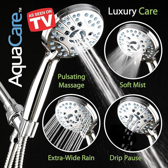AquaCare High Pressure 8-mode Handheld Shower Head - Image 6