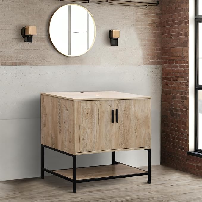 UEV Rustic Oak 36 Inch Bathroom Vanity - Image 3