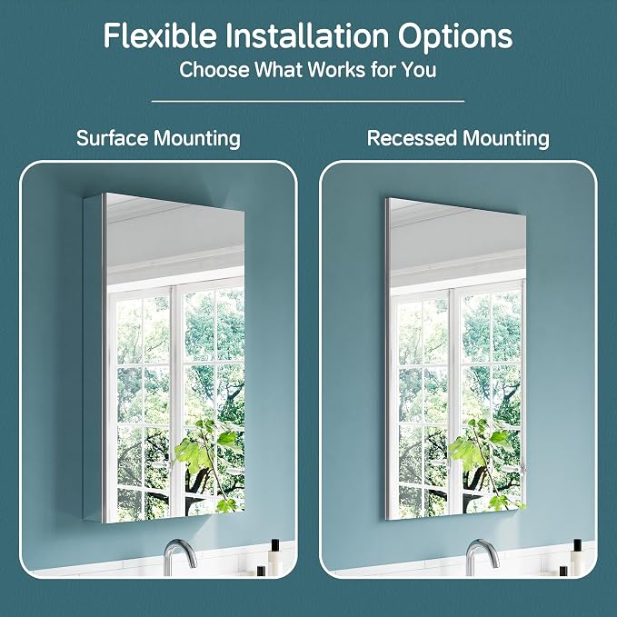 20"x36" Medicine Cabinet with Mirror - Image 7
