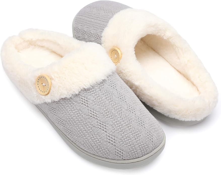 Chantomoo Womens Slipper Warm Comfy Memory Foam House Slippers Knitted Shoes by Chantomoo