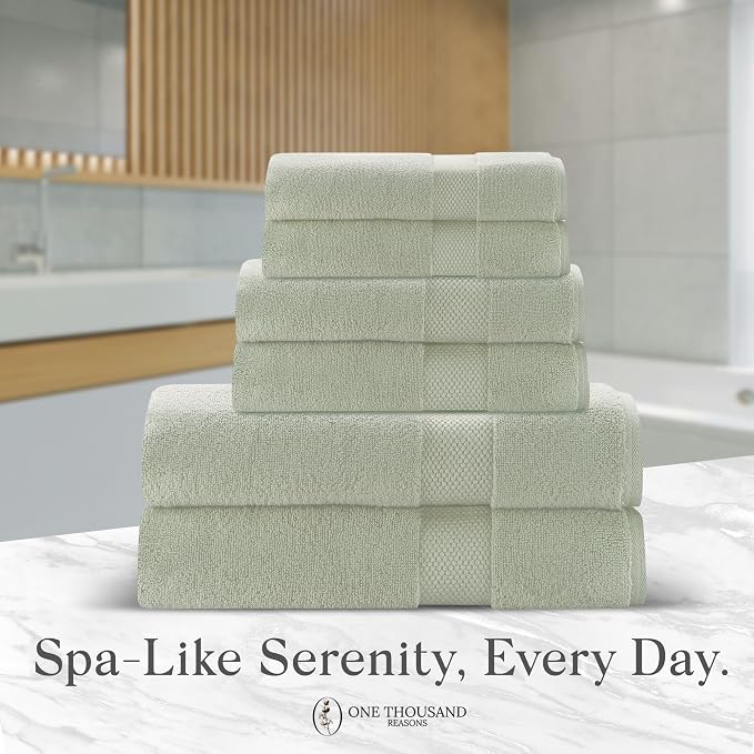 Premium Staple Cotton Bathroom Towel Set - Image 6