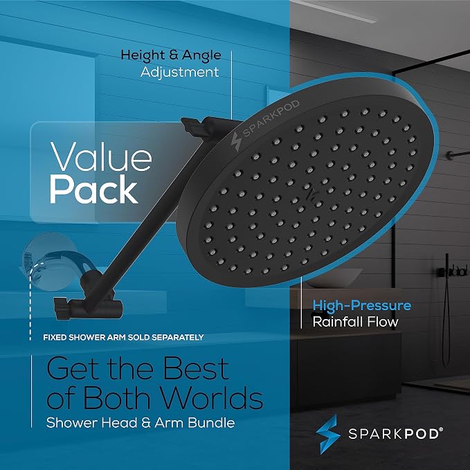 SparkPod Round Rain Shower Head - Image 3