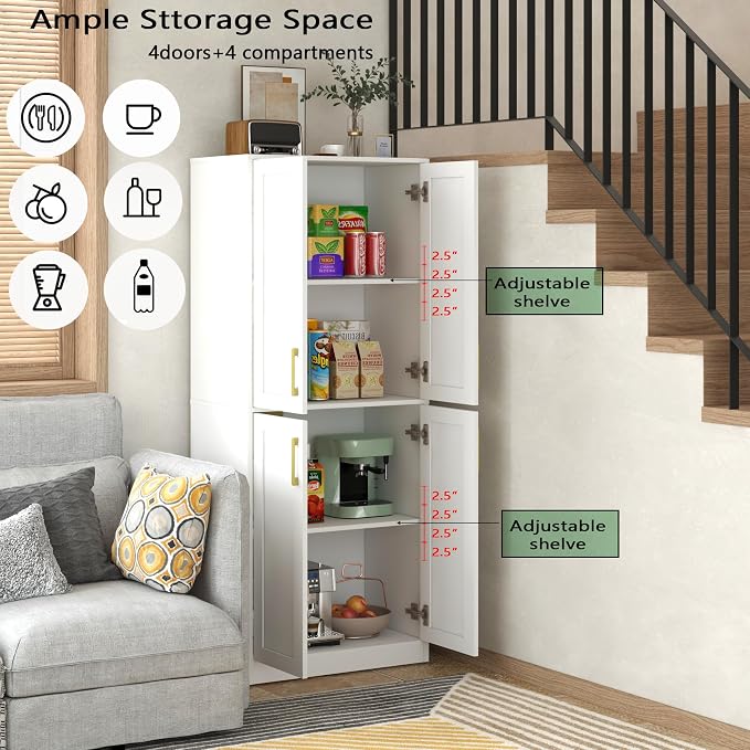 Storage Cabinet, Kitchen Pantry - Image 4