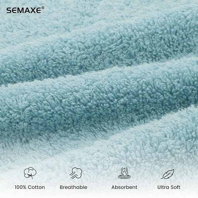 SEMAXE Bathroom Hand Towel, 100% Cotton Towels - Image 3
