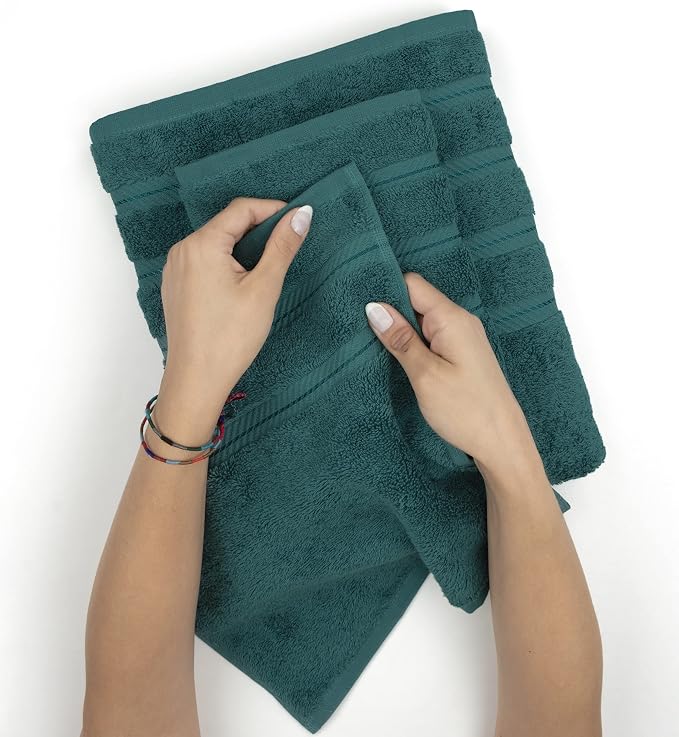 American Soft Linen Premium 3 Piece Towel Set, 1 Bath Towel 1 Hand Towel 1 - Image 6