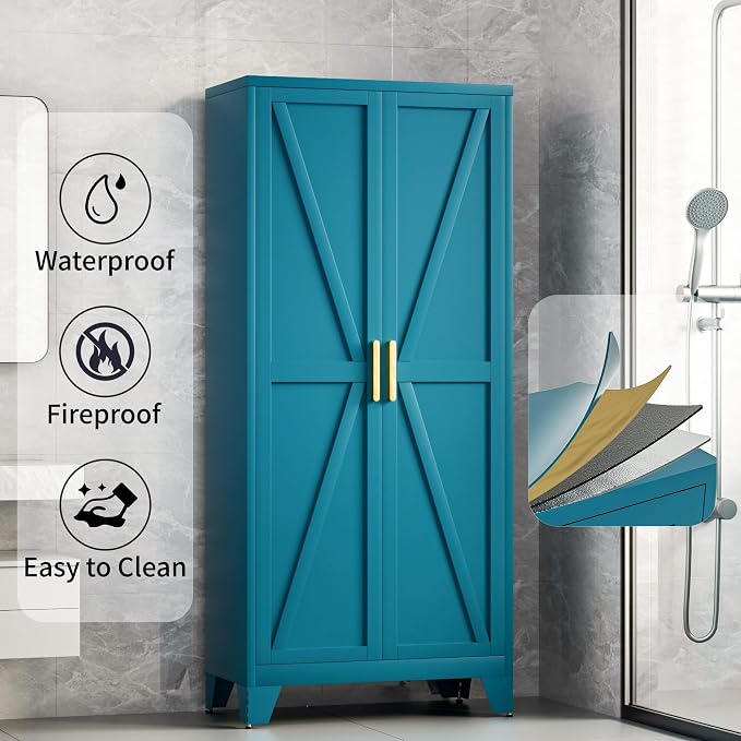 71H Tall Metal Storage Cabinet - Image 7