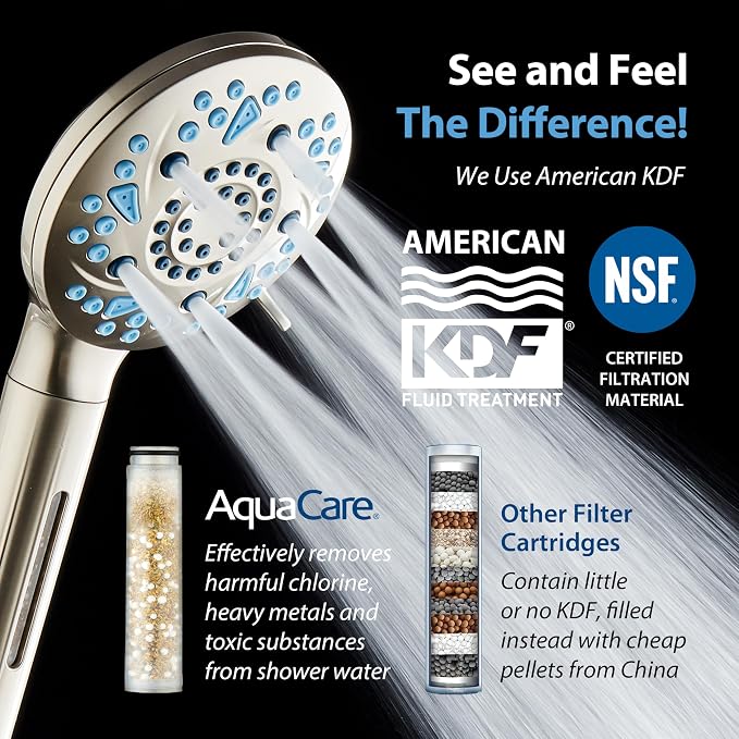 AquaCare High Pressure 10 Spray Mode Filtered Showerhead - Image 2