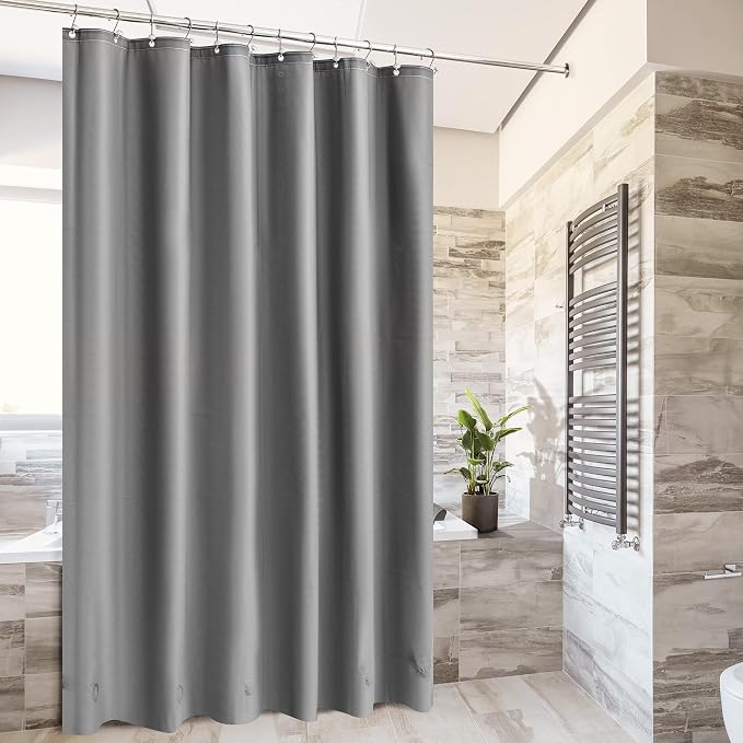 Barossa Design Gray Shower Curtain Liner - Image 2