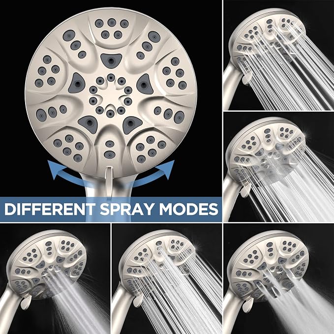 6-Mode High Pressure Handheld Shower Head Set, Consumer Reports Recommended - Image 4