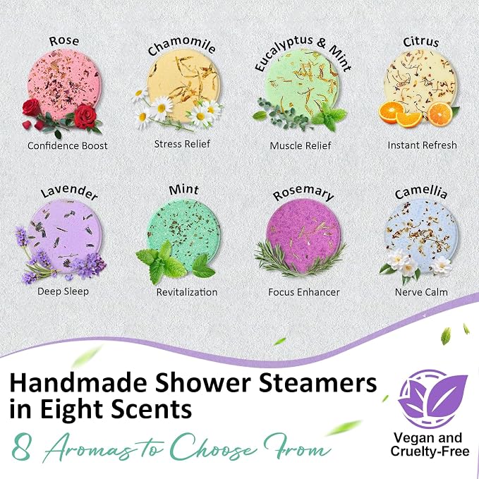 Shower Steamers Aromatherapy 8 Pcs - Image 3