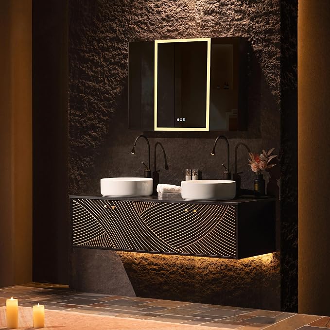 Woodbridge 60"X22" Wall Mounted Vanity - Image 5