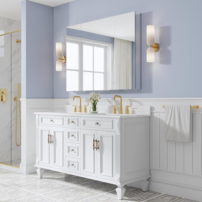 WELLFOR 48" x 36" Bathroom Medicine Cabinet - Image 13