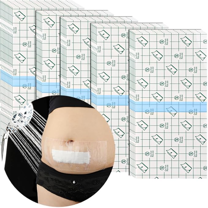50 Pcs Waterproof Shower Protector Bandage | 6x10 Inch Large Wounds Showering by Unknown