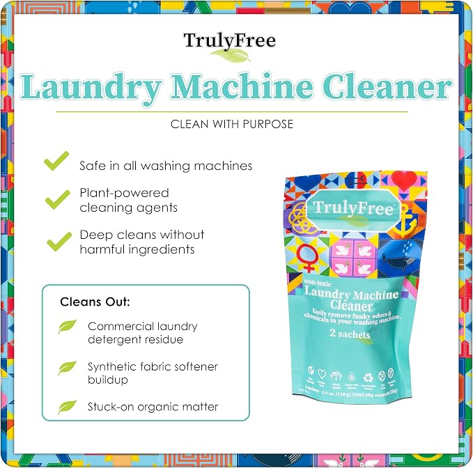 Truly Free Laundry Washing Machine Cleaner and Deodorizer | Top Load & Front - Image 4