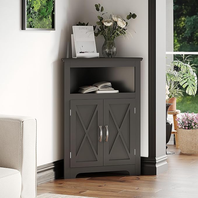 ChooChoo Corner Storage Cabinet, Small Corner Cabinet by ChooChoo