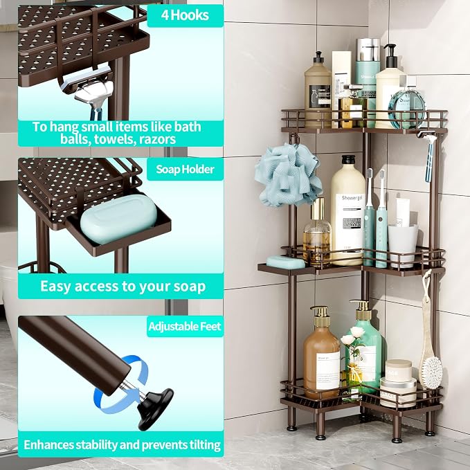 HapiRm Corner Shower Caddy Standing - Image 2
