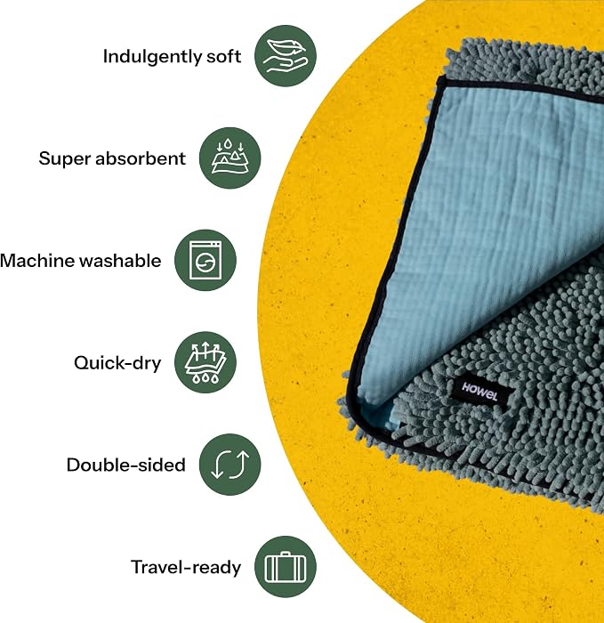 Throw Down Towel for Drying Dogs, Ultra Absorbent Microfiber, Quick-Drying - Image 7