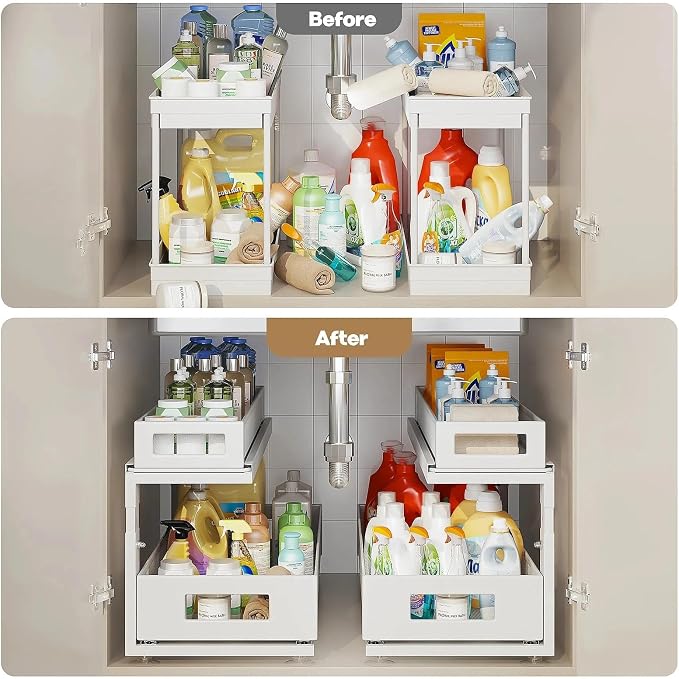 2 Pack 21.3IN-Depth Under Sink Organizer - Image 6