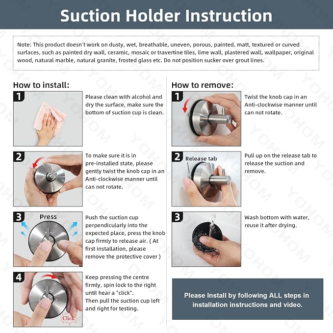 YOHOM Suction Cup Hooks - Image 7