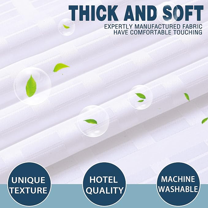 Conbo Mio Extra Long No Hook Shower Curtain - Image 5