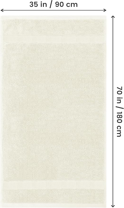 Utopia Towels Luxurious Jumbo Bath Sheet 2 Piece, 600 GSM, 35 by 70 Inches - Image 2