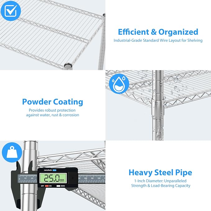 Homdox Heavy Duty Metal Shelves - Image 7