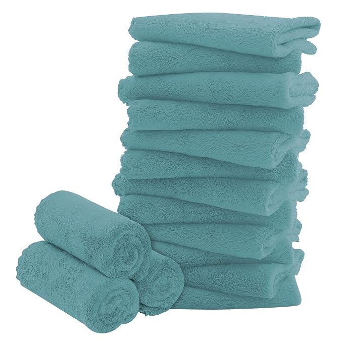16 Pack Baby Washcloths by BAMBOO+QUEEN