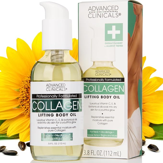 Advanced Clinicals Hydrating Collagen Oil by AdvancedClinicals